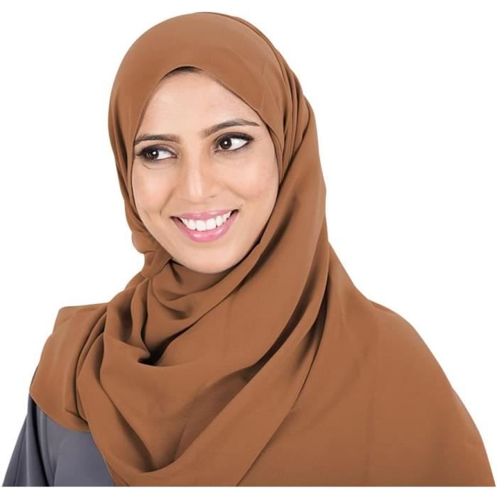 Foulard Mousseline De Soie WESTEND CHOICE 150x45cm - Uni Femme - Écharpe Légère Polyvalente