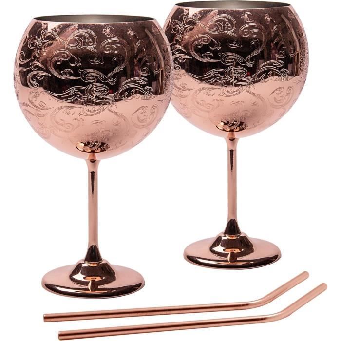 Verre à Vin Résine Crâne Halloween - Gobelet Acier Inoxydable Décoration Bar Cocktail Party