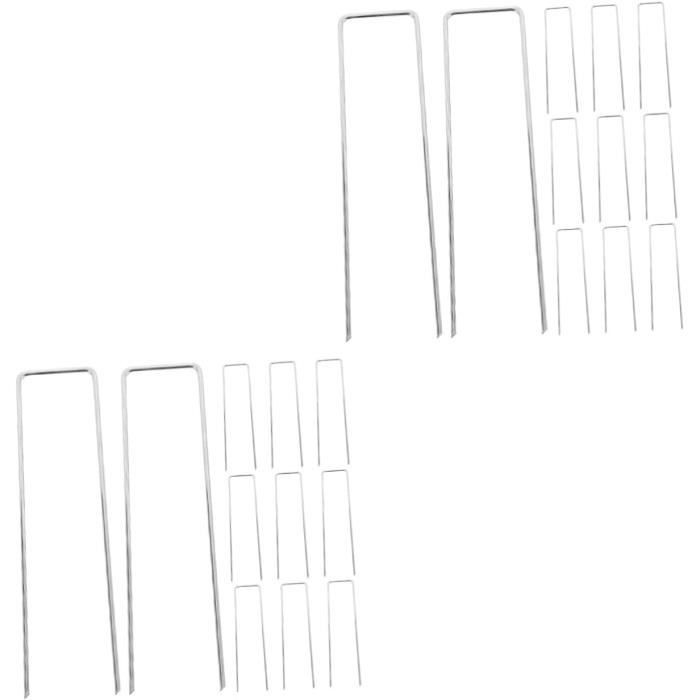 100 Pièces Piquets De Bordure Paysage 20CM En Plastique Spirale - Ancrage Solide