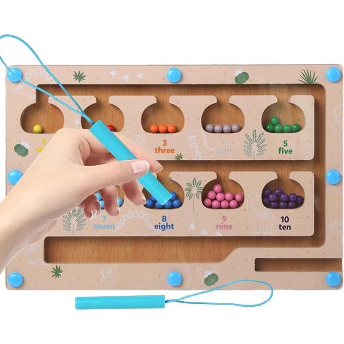Jeu éducatif 2 Ans Labyrinthe Magnétique Epokus Jungle - Jouet Montessori 2-6 Ans Jeu Aimanté Enfant