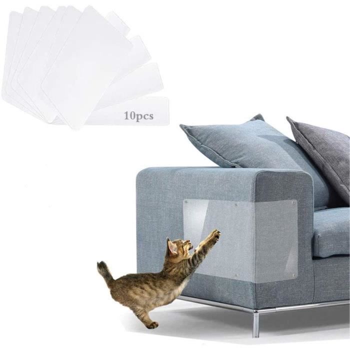 10pcs Protection Canape Chat Protections Anti Griffes Autocollantes Anti Griffe Chat Canape Protecteur De Rayure De Chat Cdiscount Animalerie