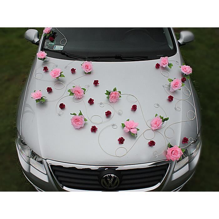 Kit de décoration Mariage festif Rouge, 10 Pièces, Voiture de