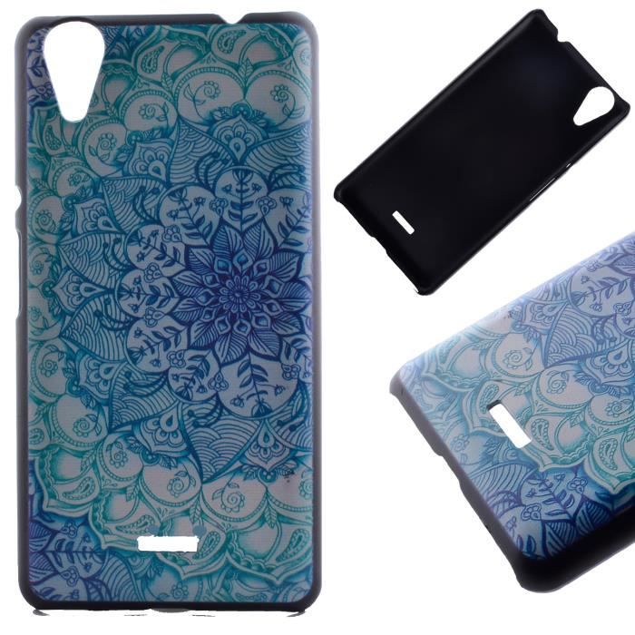 Custodia Flip in Tessuto Oxford e Pelle PU Compatibile con Wiko Pulp