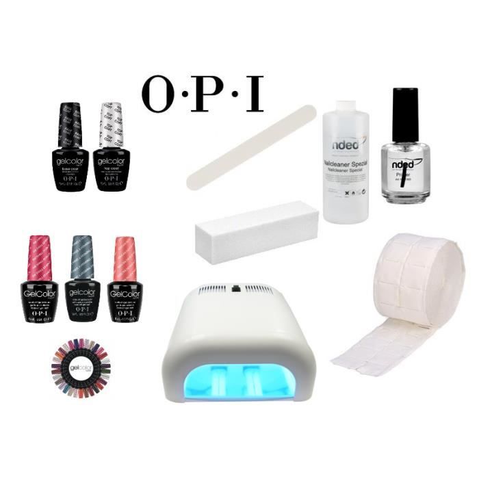 Kit Vernis Semi Permanent Opi Gelcolor 5 Vernis Achat