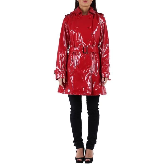 Trench Imper Femme Rouge Cire A Capuche T 4 42 44 Rouge Cdiscount Pret A Porter