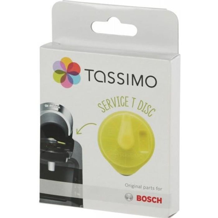 T-Disc de service jaune pour cafetière TASSIMO Bosch Siemens