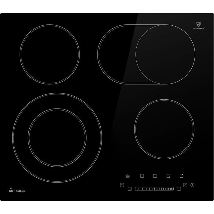 Plaque vitrocéramique 59 cm 6,6 kW 4 Zones de cuisson 15