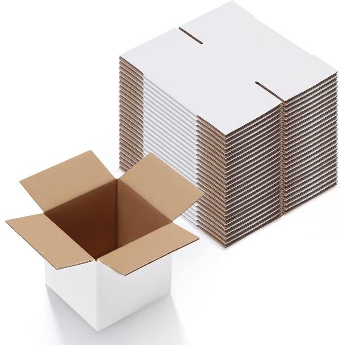 Lot de 25 cartons de déménagement pour envois postaux Blanc 12,7 x 12,7 x  12,7 cm[1015] - Cdiscount Bricolage