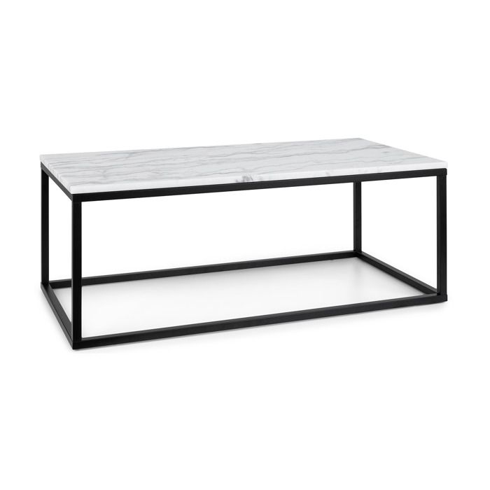 Besoa Volos T100 Table basse intérieur & extérieur 100x40x50 cm plateau marbre