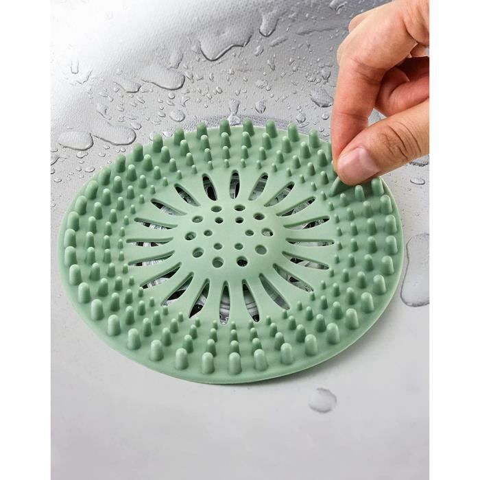 Grilles Pour Bonde De Baignoire Filtre À Cheveux Silicone Cuisine Salle Bain Douche Évier