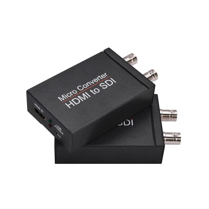 Convertisseur HDMI Vers SDI SHUITING - 1080p - Pour Caméra, Home Cinéma - Sortie Jusqu'à 100m
