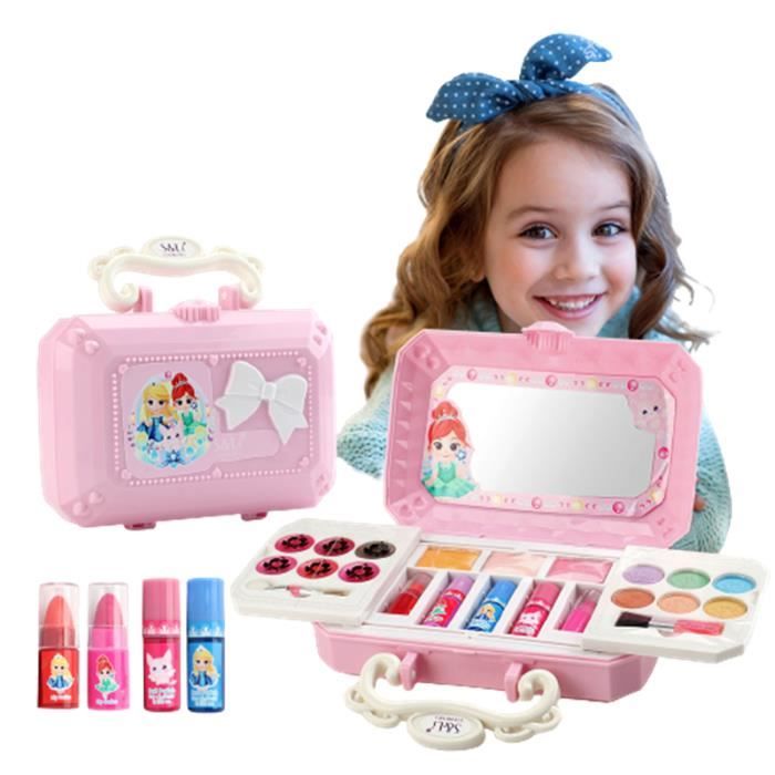 Jouets pour fille,Jouet de Coffret Maquillage Enfant Cadeau de Beauté pour  Les 5-12 Ans Fille, Lavables, Non Toxique,23 Pièces