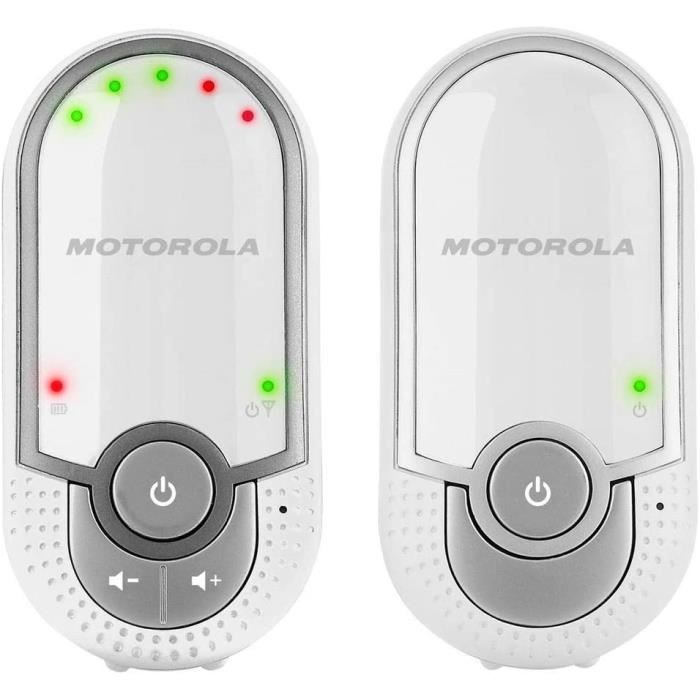 Motorola MBP 11 Babyphone audio DECT avec éco mode couleur blanc/gris 
