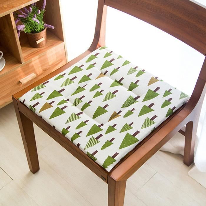 Coussins de chaise en lin pour chaises de salle à manger 40x40cm