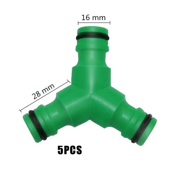 5 Raccords En T Pneumatiques Push-in 8mm - Pour Tuyaux D'Arrosage, Air - Connexion Rapide Sans Outil