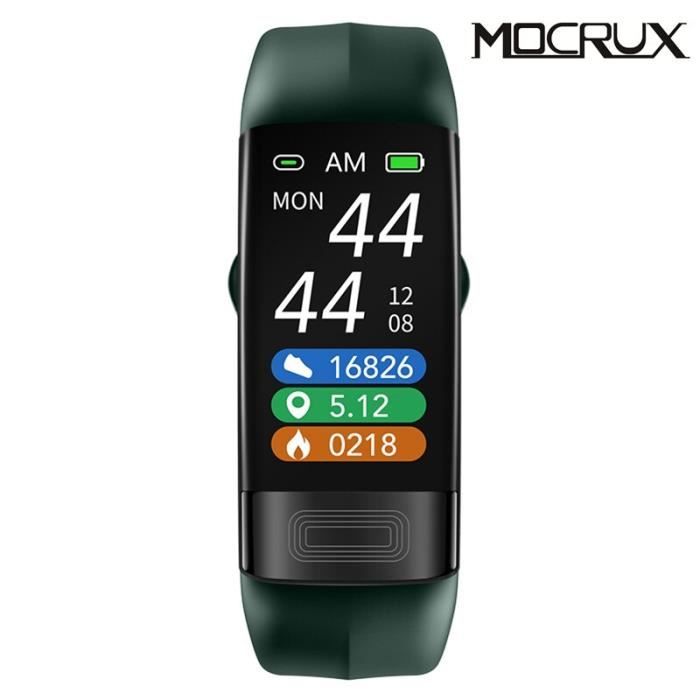 Montre connecte,P11plus PPG ECG Bracelet intelligent tension ...