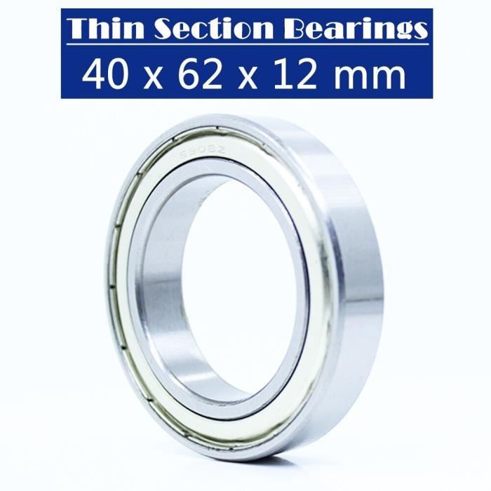 Cuscinetto A Sfera 6908ZZ 40x62x12 Mm - Schermato Metallo, Nuovo - Equivalente 61908 ZZ