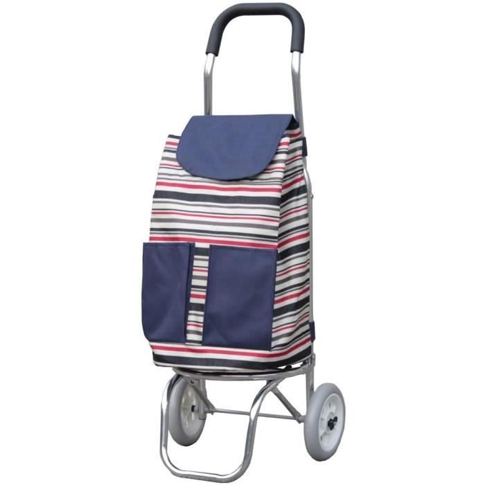 Sac De Rechange Pour Chariot De Courses Pliable - Tissu Oxford Imperméable 57x33x20 Cm - Accessoire Pratique Pour Shopping Et Voyages - 3