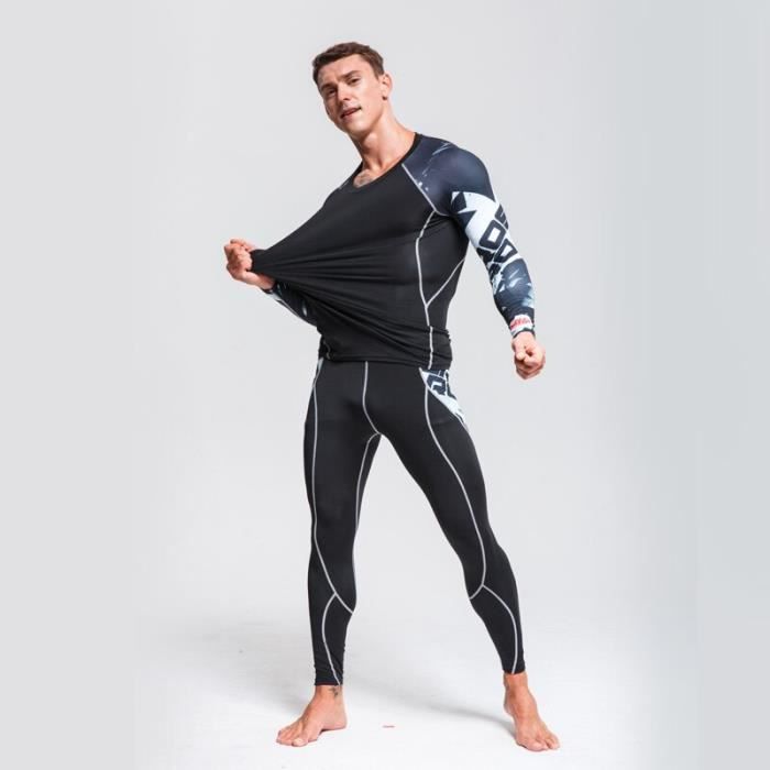 Couleur Ivoire taille XL Ensemble de sous-vêtements de Ski pour hommes,  couche de Base thermique, vêtements d - Cdiscount Sport