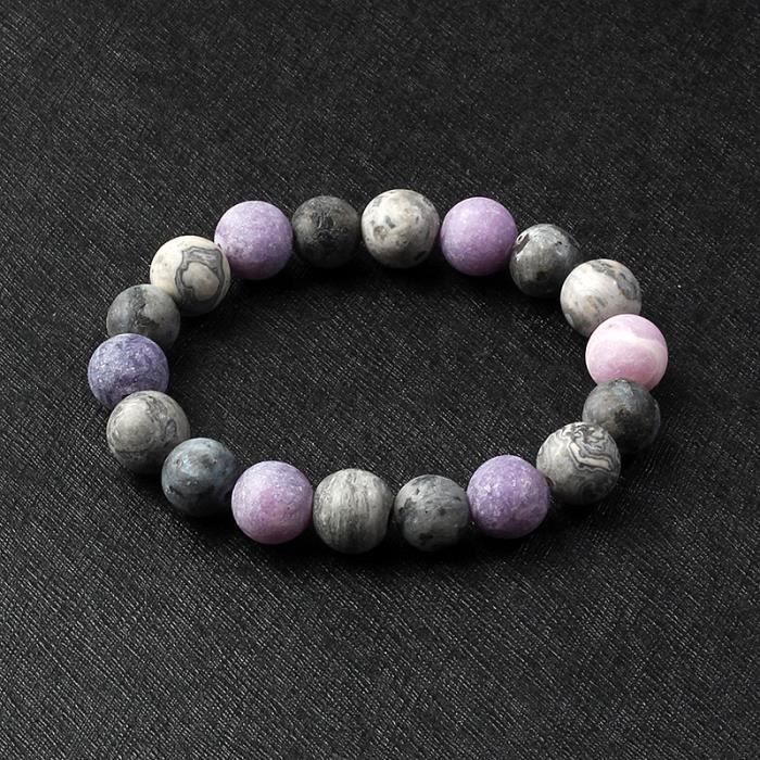 Bracelet Univers Planètes Étoiles Perles Pierre Naturelle Réglable - Lot 2 Bracelets