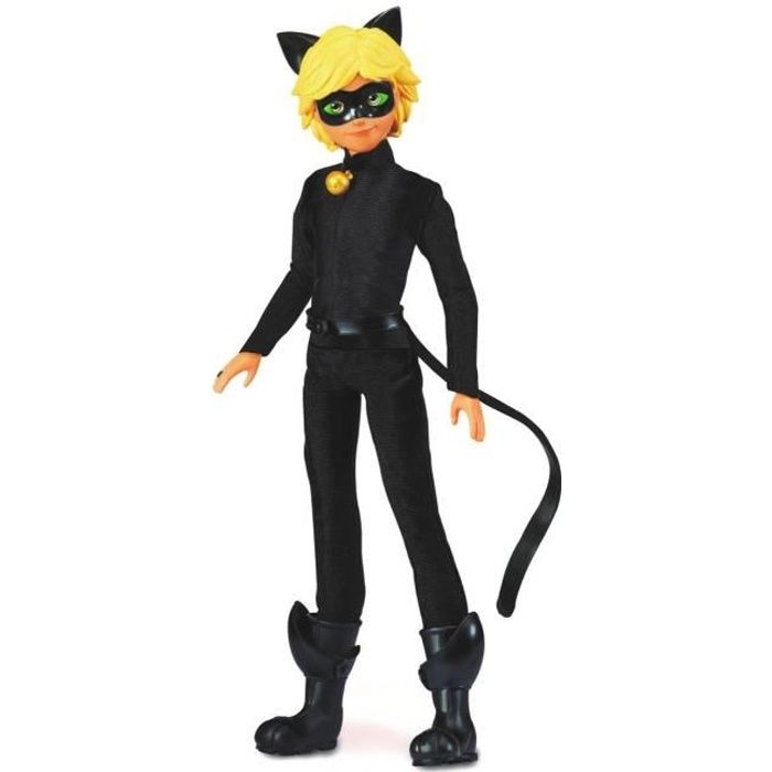 poupée bandai - miraculous adrien et ses 2 tenues - 26 cm