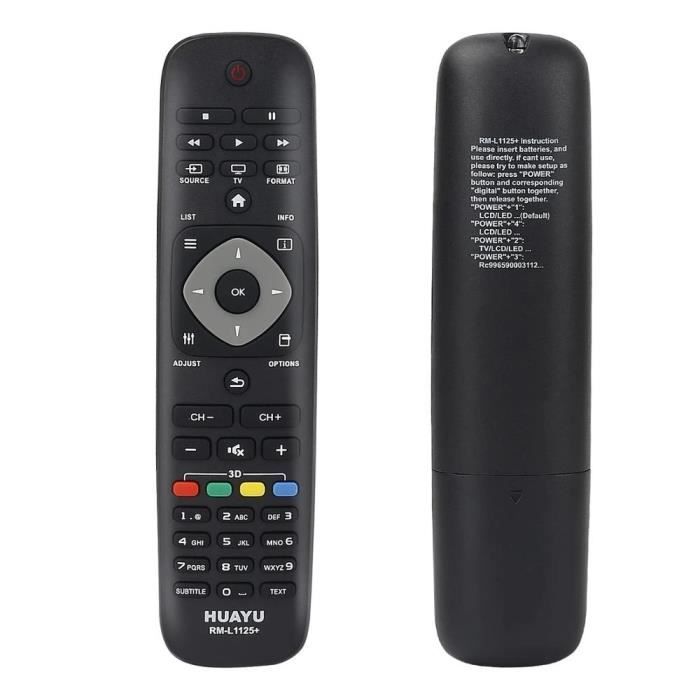 Télécommande Remplacement Pour TV Philips – Compatible Smart TV – Facile à Utiliser - 10