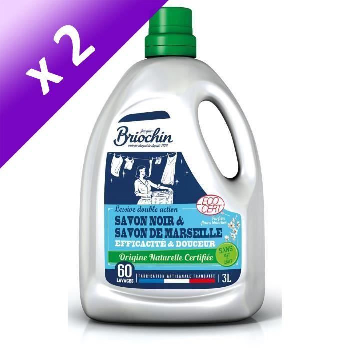Briochin Lessive Double Action 3 L 60 Lavages Efficacite Et Douceur Lot De 2 Cdiscount Au Quotidien
