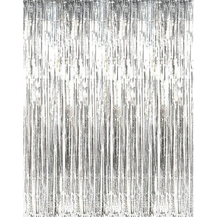rideau en aluminium rideaux de toile de fond Rideaux métalliques Tinsel 