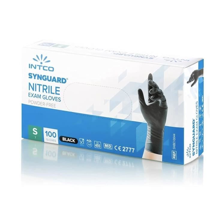 Boite De 100 Gants Nitrile Non Poudré Bleu - Taille XL