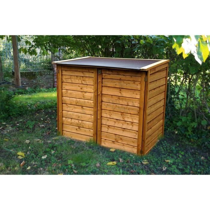 CHALET & JARDIN Coffre de rangement 1350L - 150x98x130cm - Marron CHALET & JARDIN Coffre de rangement 1350L - 150x98x130cm - Marron