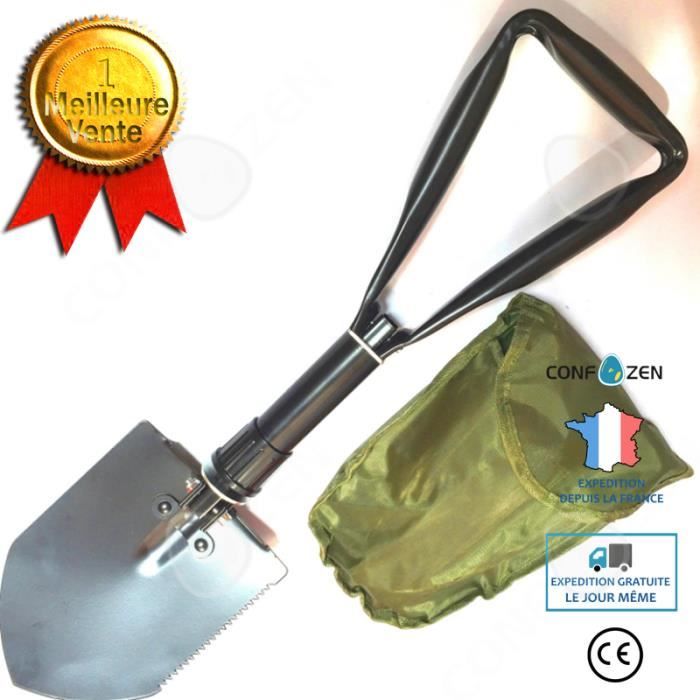 Pelle de survie militaire multifonctionnelle KD10657