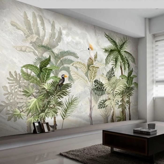 Vert Plantes Arbres Personnalisé Grand Papier Peint Mural 3D Papier ...