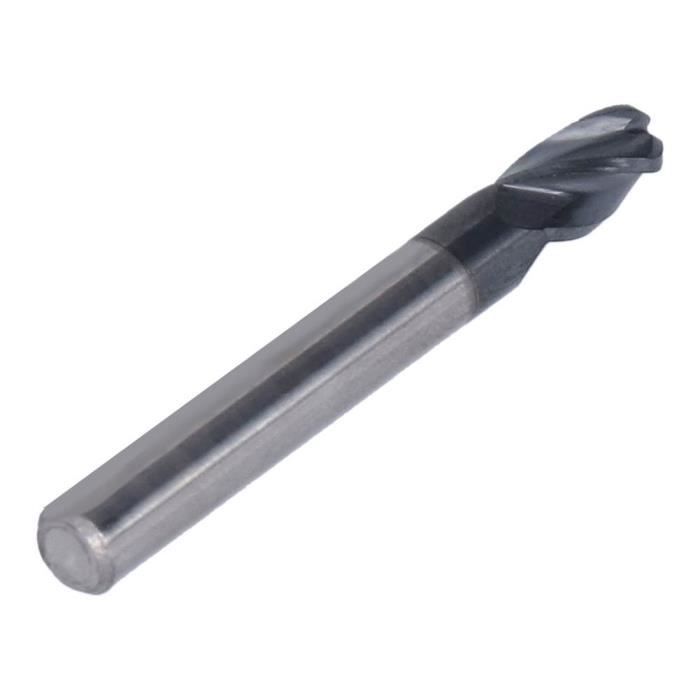 Fraise à Filetage Métrique M4 En Acier Tungstène - Bout Sphérique, 3 Dents, 60° - Pour Filetage Précis - Dimensions M4x0,7xD4x50 Mm