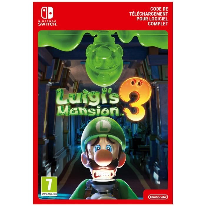 Luigi' Mansion 3 • Code de téléchargement pour Nintendo Switch