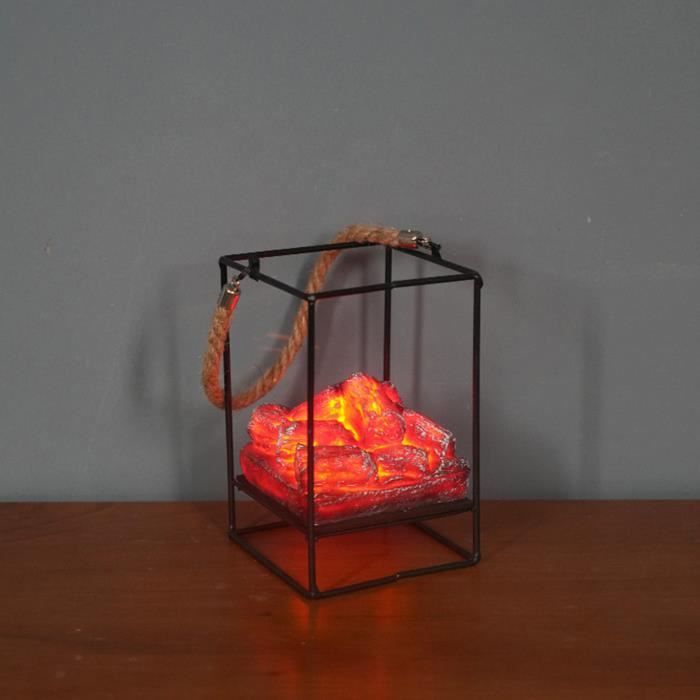 LAN lampe sans flamme Lampe de feu de joie sans flamme LED lumière