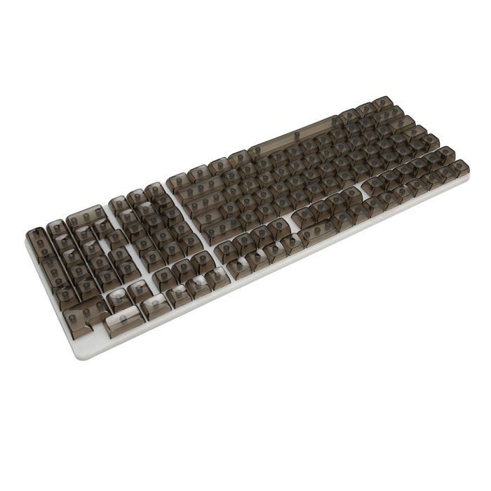 Jeu De 132 Touches Mécaniques Translucides - Rétroéclairage RVB - Hauteur 10mm - Compatible De Nombreux Formats