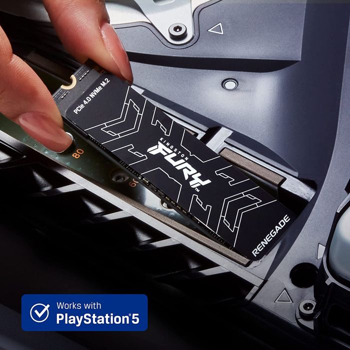 SSD - Kingston FURY - Renegade 2000G - PCIe 4.0 - M.2 2280 - Dissipateur thermique en aluminium-graphène