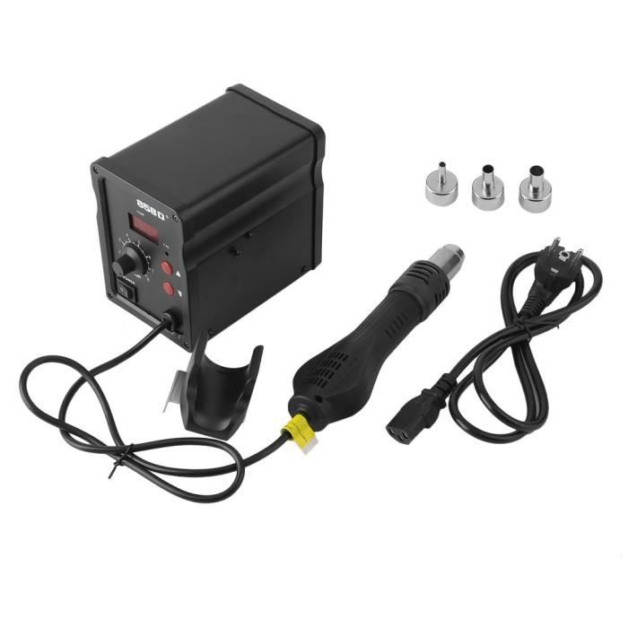 Station De Soudage à Air Chaud Umelee 858D 700W - Outil De Dessoudage Professionnel Avec 3 Buses, Affichage Numérique 100-450°C Pour CMS Et Réparations Électroniques