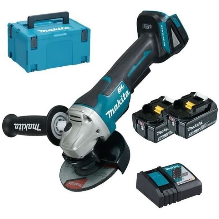 Makita Meuleuse 125 Mm 18v 2 X 5 0 Ah Chargeur Et Makpac Dga505rtj Achat Vente Meuleuse Meuleuse Dga505rtj Cdiscount