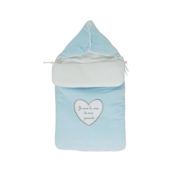 Nid D Ange Pour Bebe 0 A 6 Mois Bleu Je Suis Le Reve De Mes Parents Cdiscount Puericulture Eveil Bebe