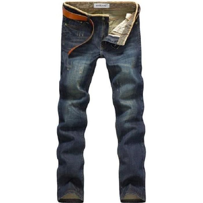 SHELOVEIT® Retro Jean Regular Homme Coton Mode Jeans Homme Pantalon