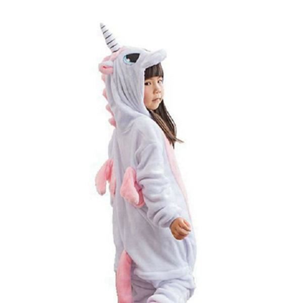 Costume Bébé Licorne – Grenouillère à Capuche, Manches Longues, Fermeture éclair, Pour 0-24 Mois, Déguisement Halloween Ou Pyjama D’hiver