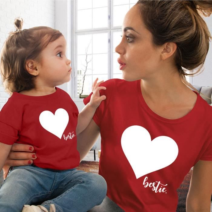 T-shirt Fille Manches Courtes Imprimé – Col Rond Décontracté – Coupe Oversize – Matière Confort – Lot Possible