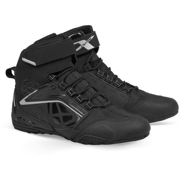 Chaussures moto femme Ixon Killer Wp - noir/argent - 40