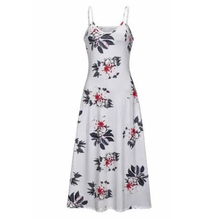 Robe Longue Leopard Bleu Jessica London - Taille 18 (plus Size) - Sans Manches - Occasion Excellente