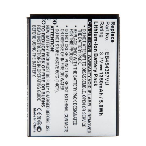 Batterie téléphone, smartphone, GSM 3.7V 1350mAh EB454357VU