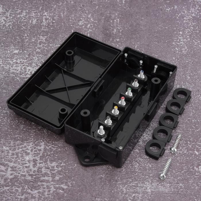 Boîte De Jonction étanche Pour Remorque - 10 Entrées, Cosses Standard - Compatible Ifor Williams, Indespension - 16x10x6 Cm