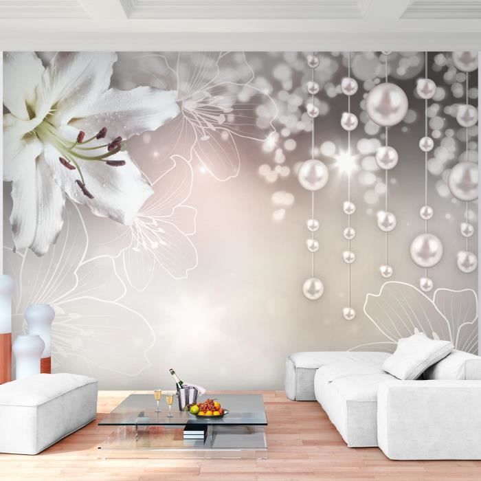 Runa Art Papier Peint Intissé Mural Abstrakt Perlen Moderne