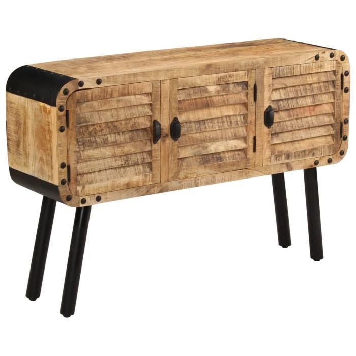 Table console Bois de récupération massif 120 x 30 x 76 cm