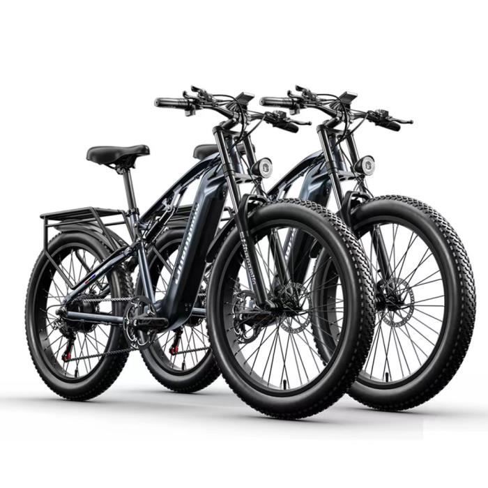Shengmilo MX05 - Vélo électrique 26'' - 1000W Bafang moteur - fat bike - 48V15AH720Wh batterie au lithium - * Combinaison de 2